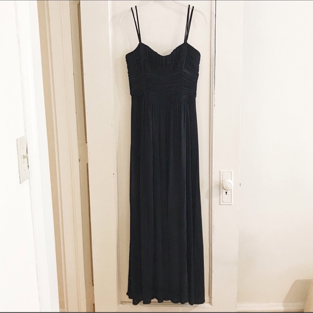 BCBG Black Strappy Gown
